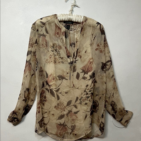 Lauren Ralph Lauren Tops - LAUREN RALPH LAUREN Tuscany Rose Flowy Blouse